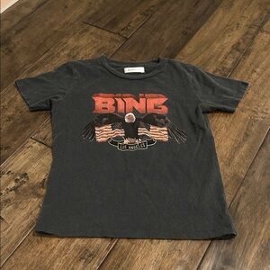 Anine Bing Kids Black Graphic T-Shirt